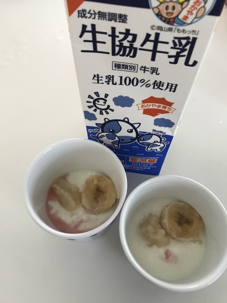 生協牛乳でヨーグルト