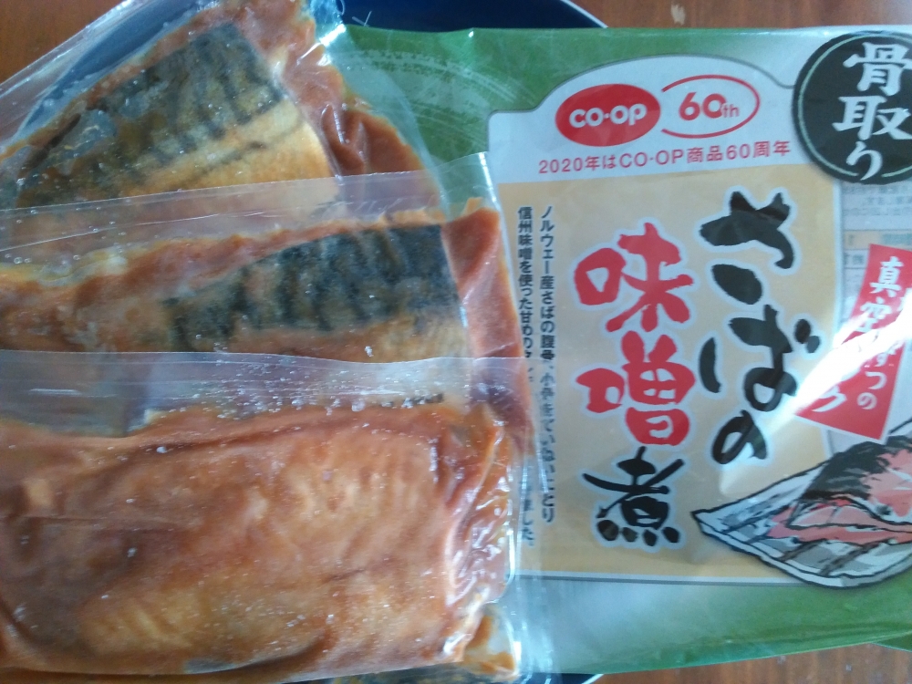 お手軽一品さばの味噌煮