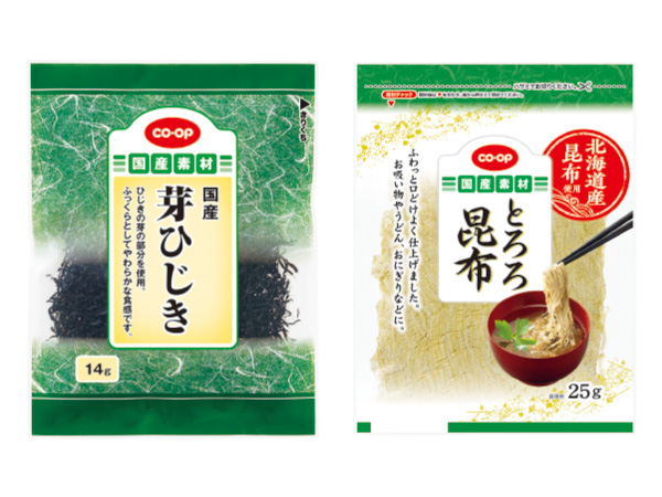 芽ひじき・北海道産昆布使用とろろ昆布