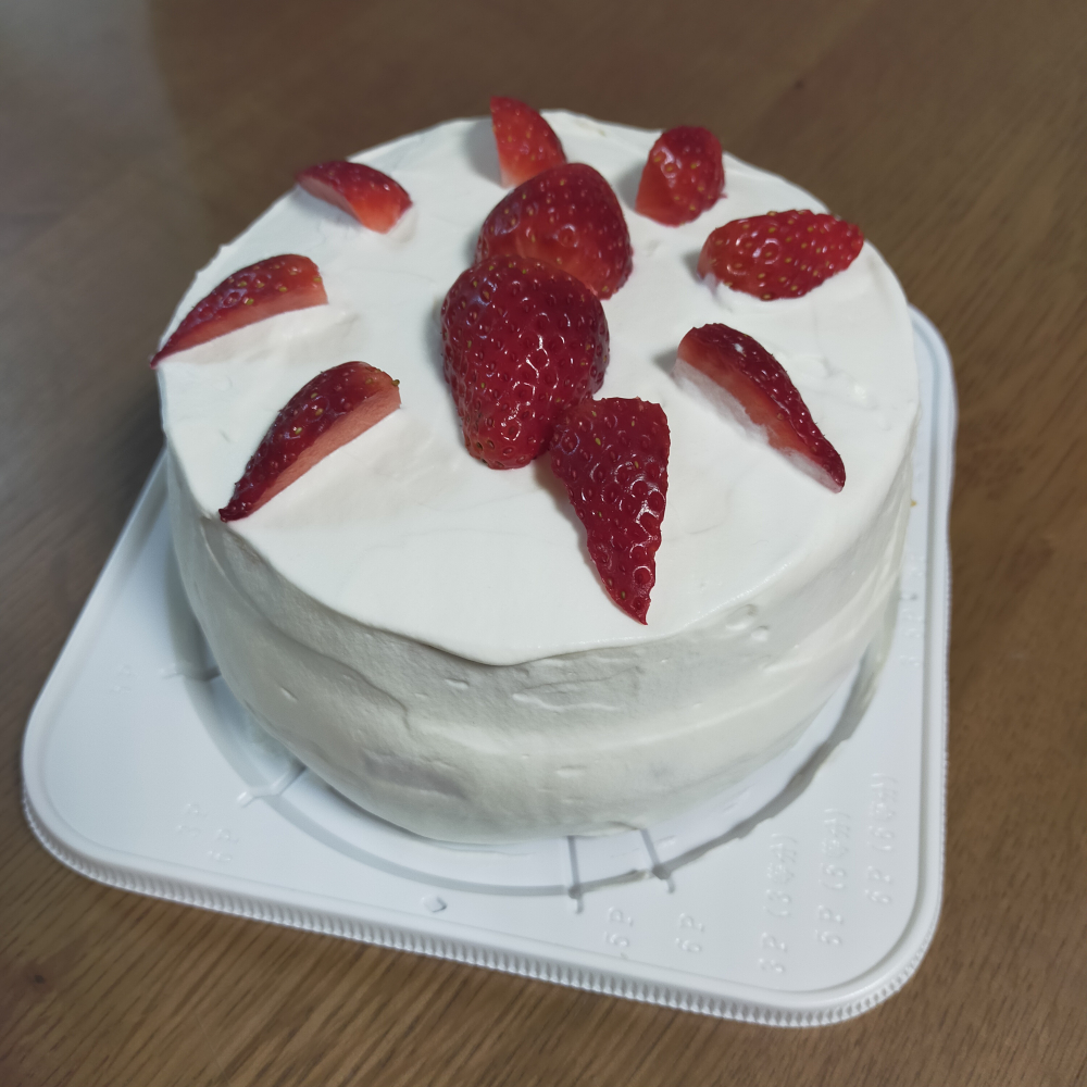 生協バターでクリスマスケーキ作り
