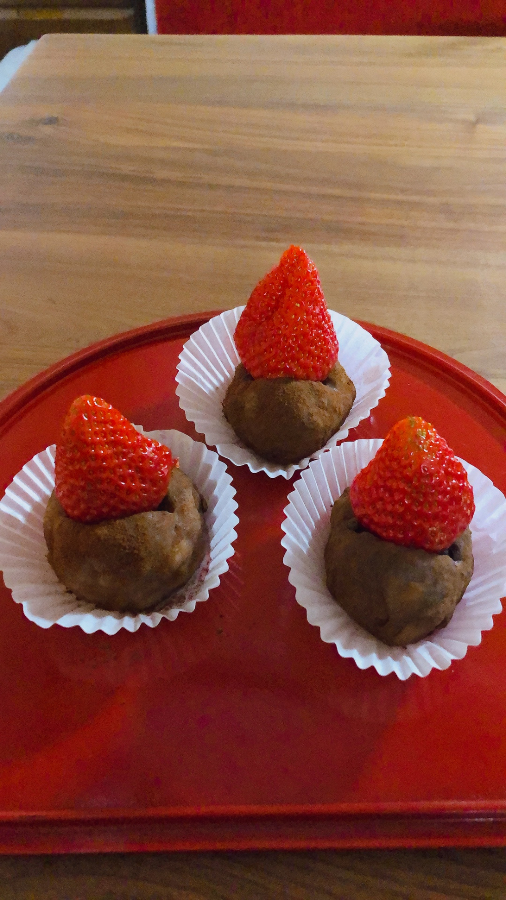 生チョコ苺大福