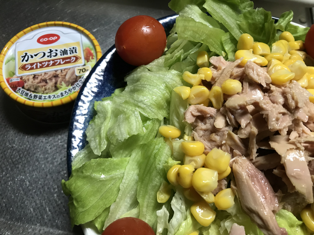 サラダには…