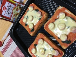 簡単朝食ピザトースト！
