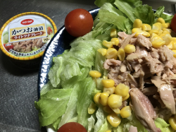 サラダには…