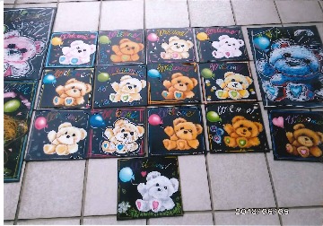 チョークアートにチャレンジ!
【岡山東エリア香登・西鶴山コープ委員会】