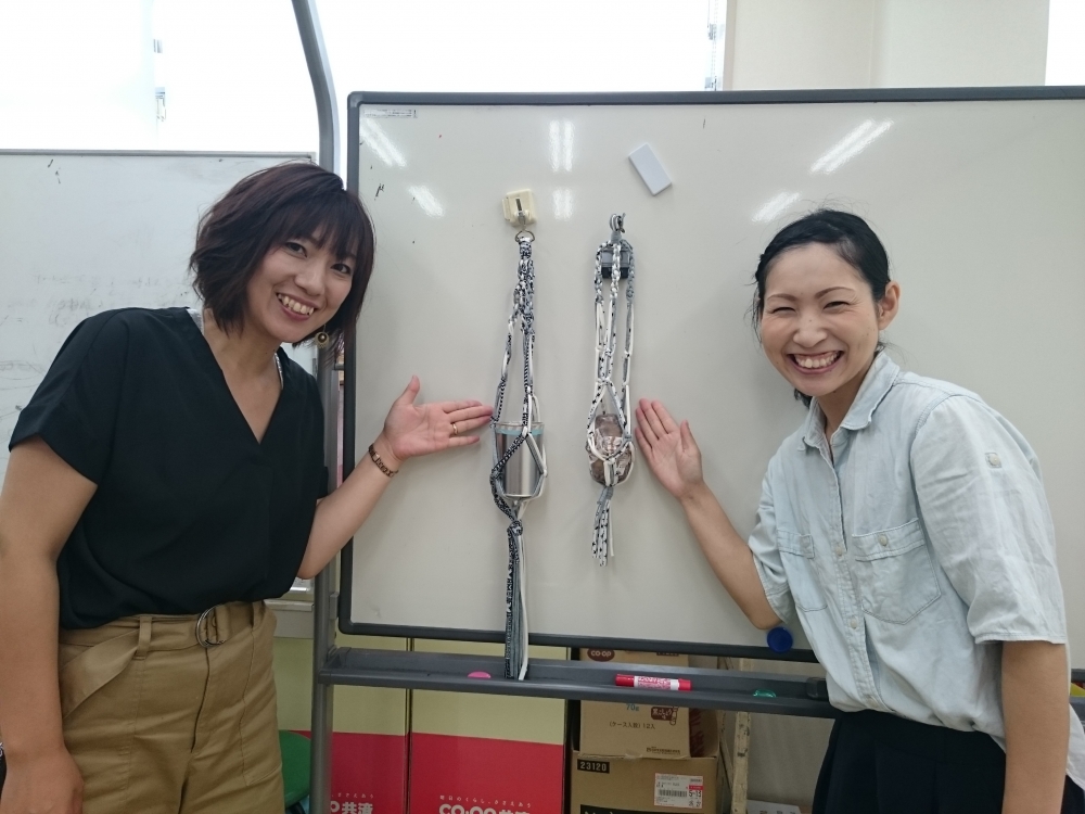 おしゃれで涼しげなプラントハンガー作り
【岡山東エリア万富千種コープ委員会】