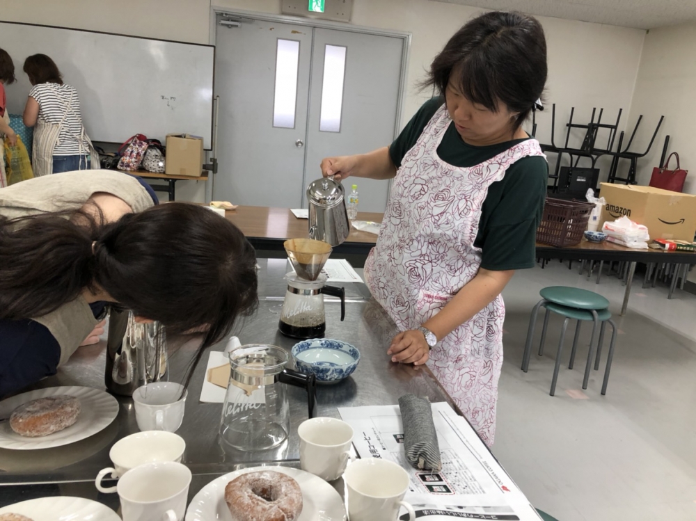 こめたまご・生協牛乳を使ったスイーツ&おいしい珈琲のいれ方
【岡山東エリア西大寺コープ委員会】