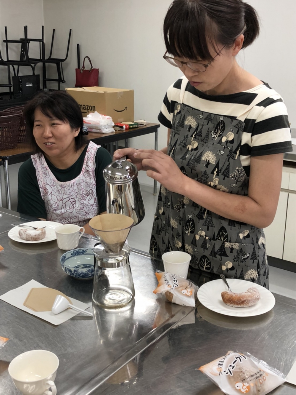 こめたまご・生協牛乳を使ったスイーツ&おいしい珈琲のいれ方
【岡山東エリア西大寺コープ委員会】