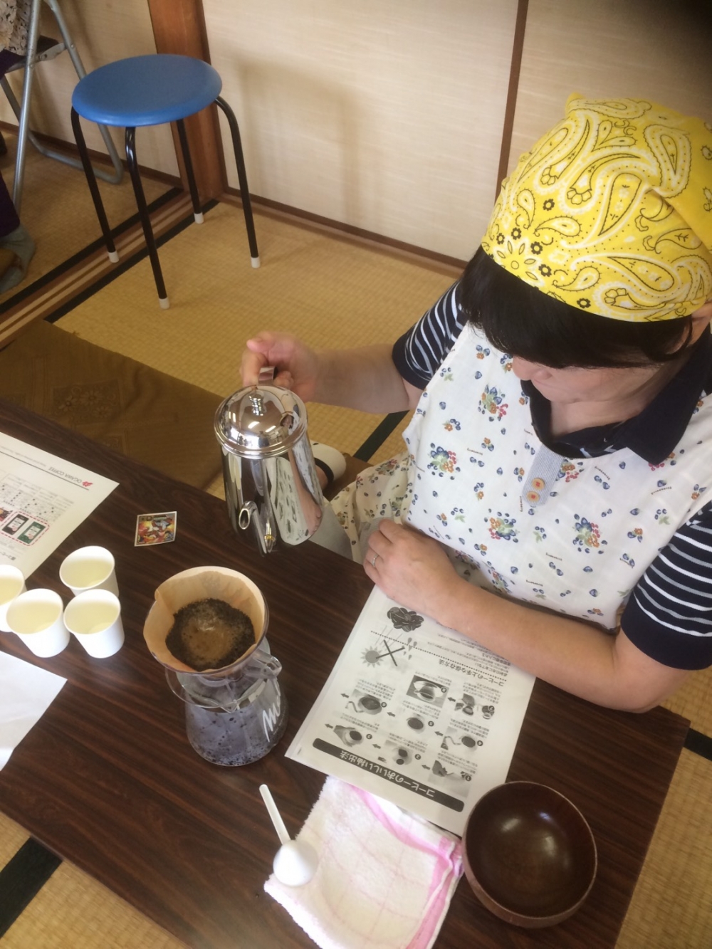 「こめたまご・生協牛乳をつかったスイーツ&おいしい珈琲の入れ方」セミナー
【岡山東エリア政田コープ委員会】