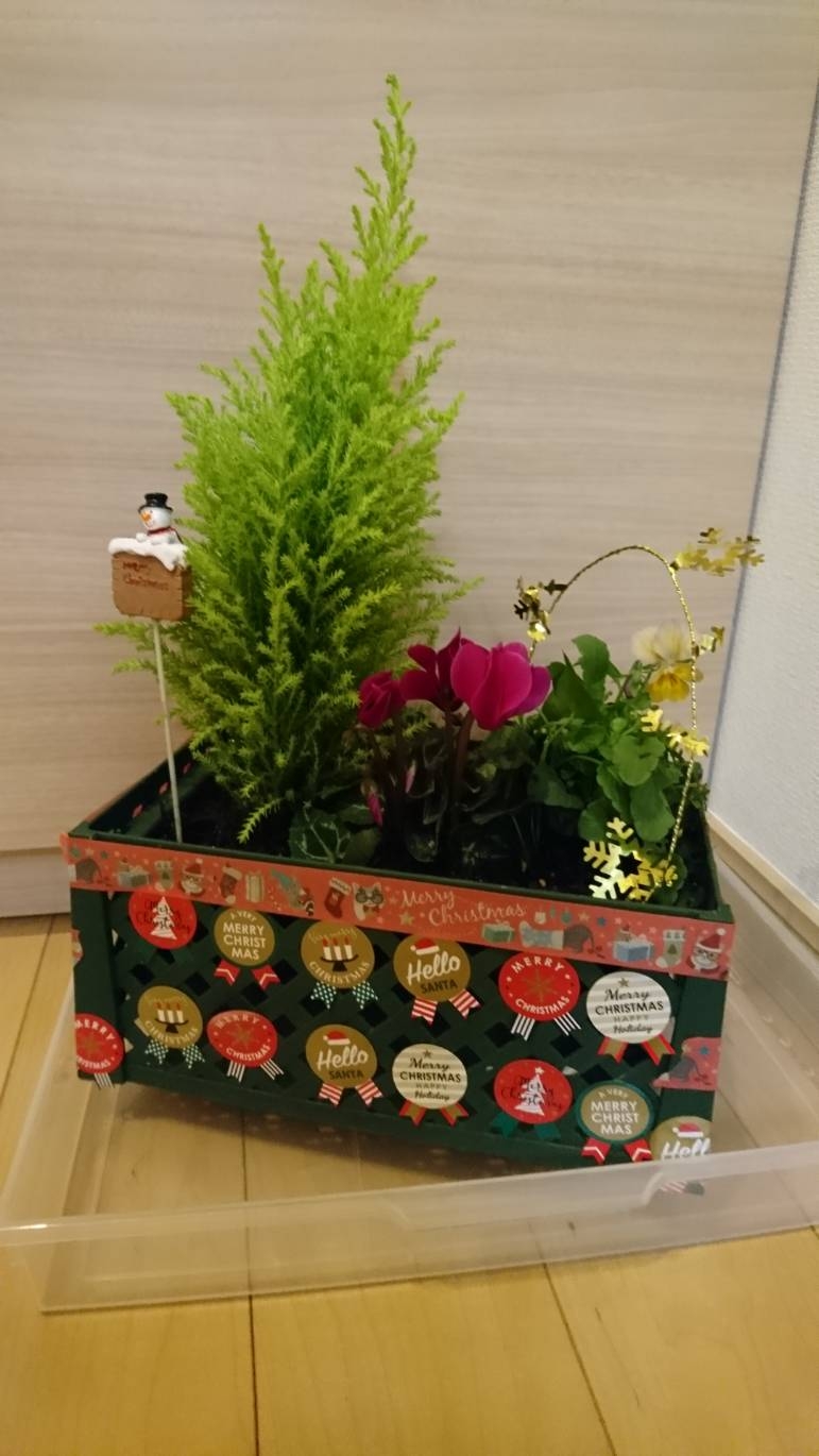 迎春年末商品お知らせ活動と寄せ植え
【美作エリア鏡野コープ委員会】