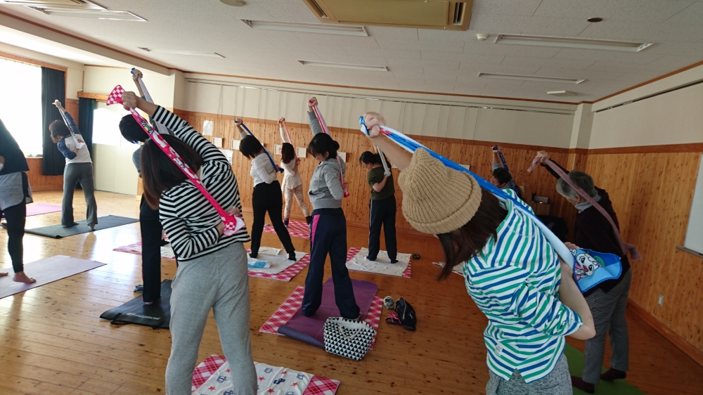 みんなで自力整体しよう&コープ商品試食
【岡山西エリア御野北コープ委員会】