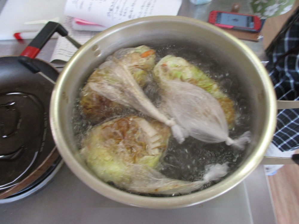 もしもに備えてポリ袋クッキング　in　井原
【井笠エリアくらし・環境ＰＪ】