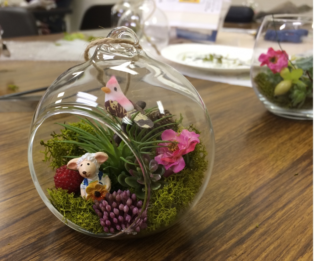 テラリウム風アレンジしてみませんか？
【美作エリア作東コープ委員会】