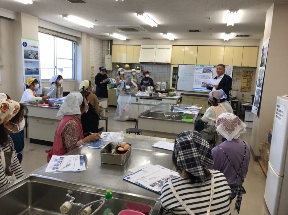(有)カネモさんによる商品セミナー　釜あげしらす丼～漁獲から加工まで～
【備北エリア清音コープ委員会】
