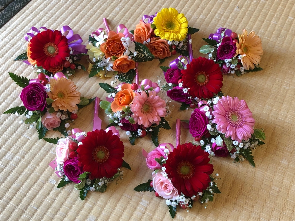 Flower Arrange Lesson  生花コサージュ
【岡山西エリア福浜コープ委員会】