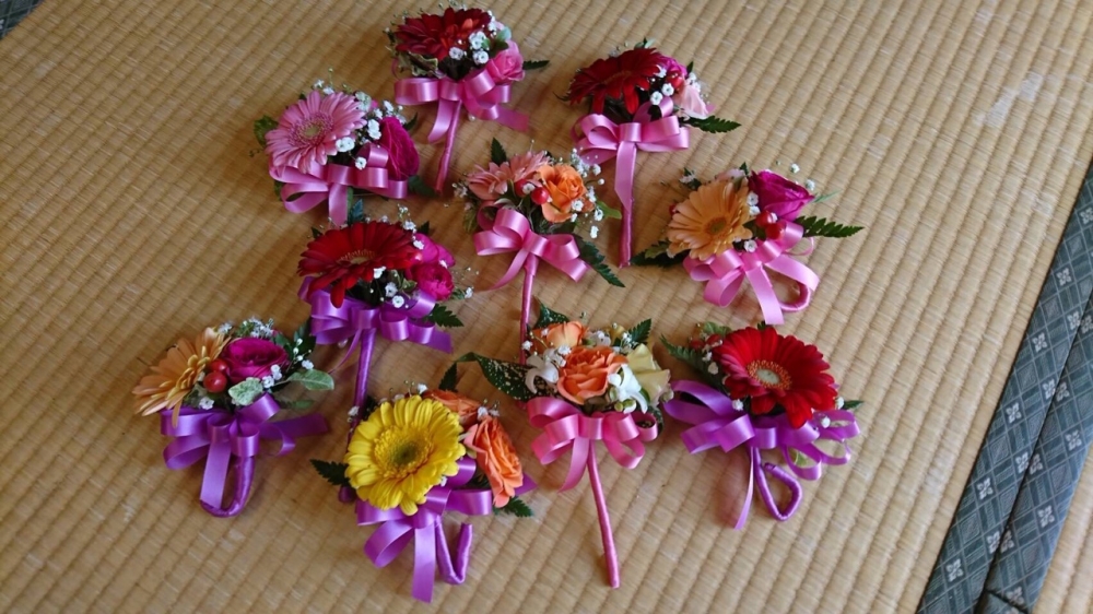 Flower Arrange Lesson  生花コサージュ
【岡山西エリア福浜コープ委員会】
