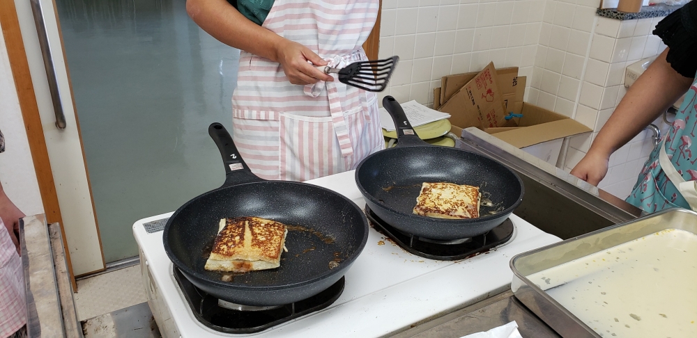 クロックムッシュを作って食べよう!
【備北エリア新見南コープ委員会】