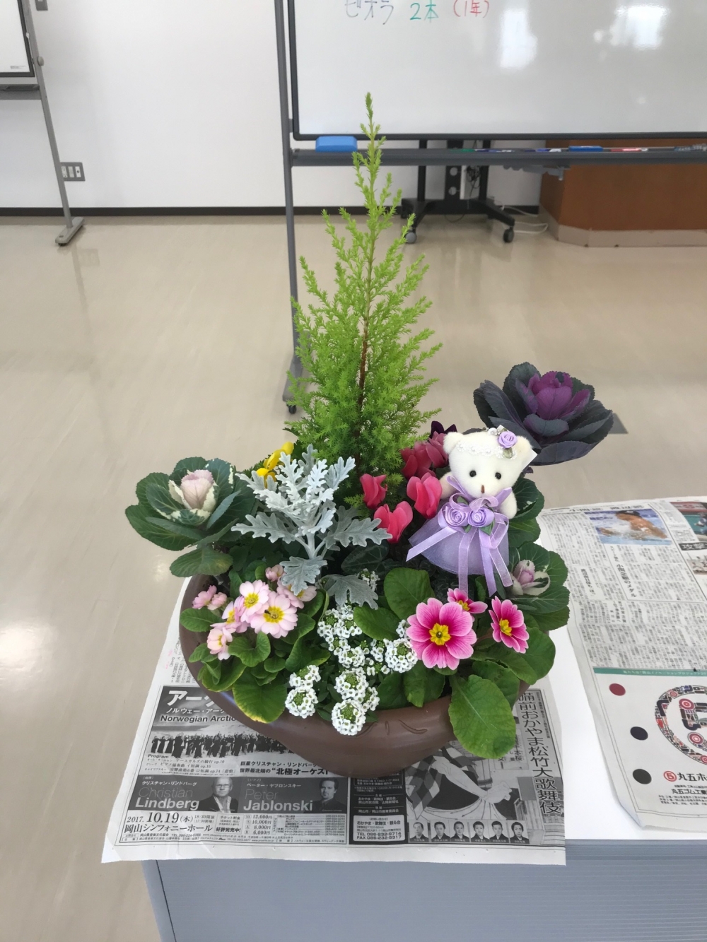 冬の寄せ植えを作ろう!! 
【備北エリア昭和コープ委員会】