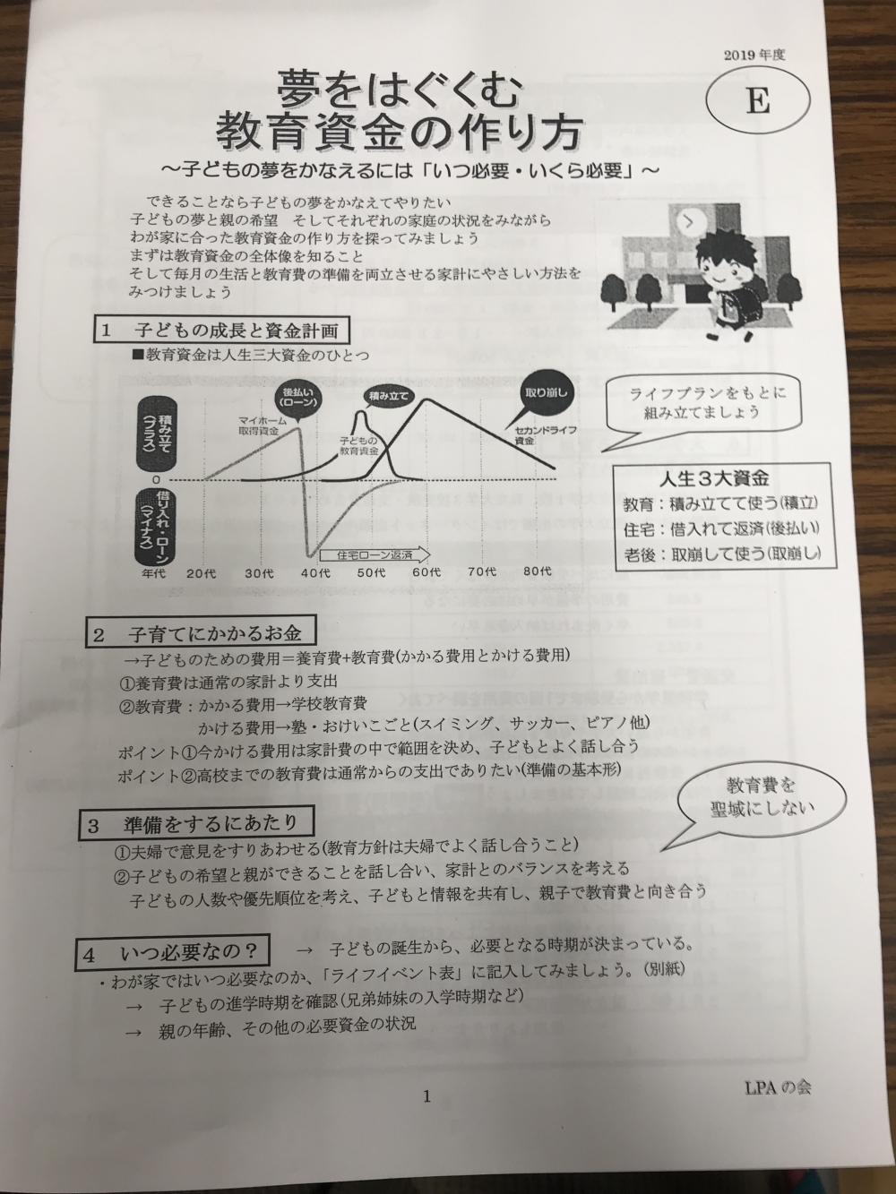 夢をはぐくむ教育資金の作り方
【岡山西エリア御野北コープ委員会】