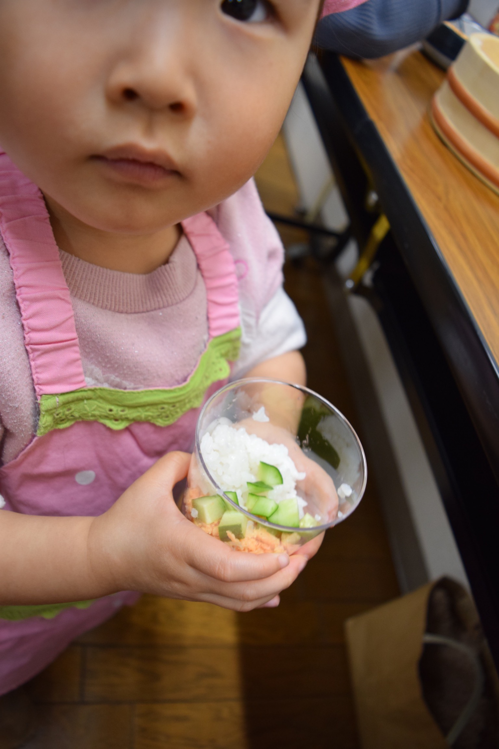 ひなまつり先取り企画   カップ寿司パーティー
【井笠エリア里庄コープ委員会】