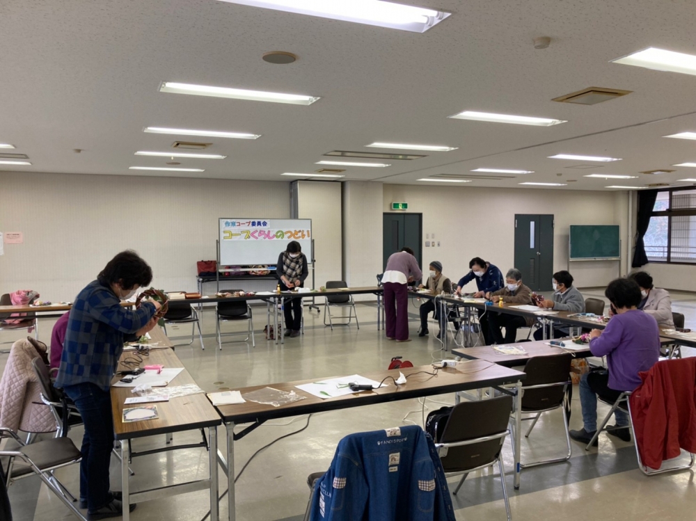 お正月アレンジをつくろう!Part2
【美作エリア作東コープ委員会】