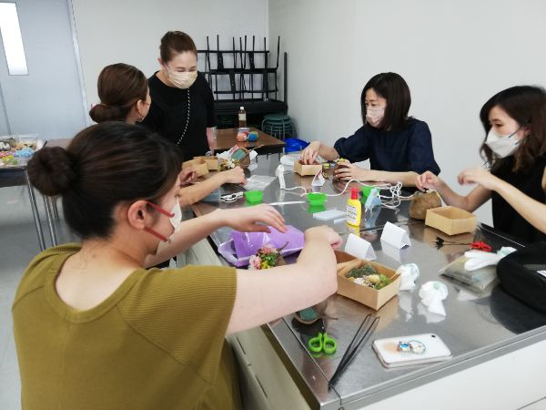 幸せを呼ぶブッダナッツのアレンジメントを作ろう♡【岡山東エリア西大寺　豊コープ委員会】