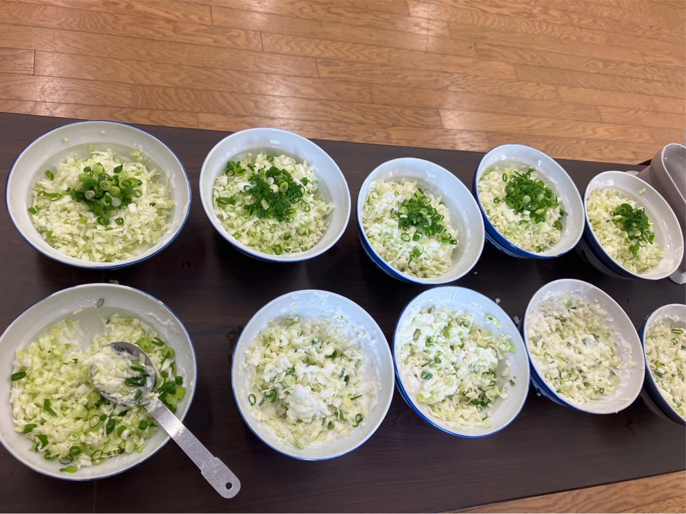 米粉を使ってお好み焼きとブッセを作ってみませんか
【岡山西エリア大元コープ委員会】