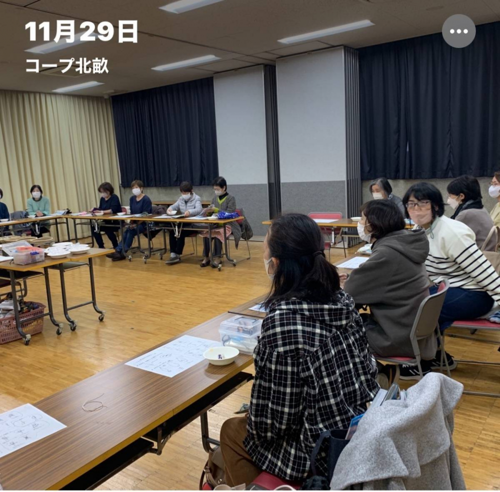 貴方だけの素敵なトンボ玉アクセサリーを作りましょう!
【倉敷エリア大高東コープ委員会】