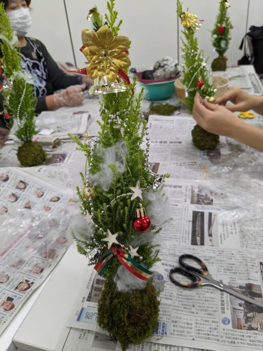 苔玉ツリーを作って、飾って、和のX’masを楽しもう
【岡山西エリア東畦コープ委員会】