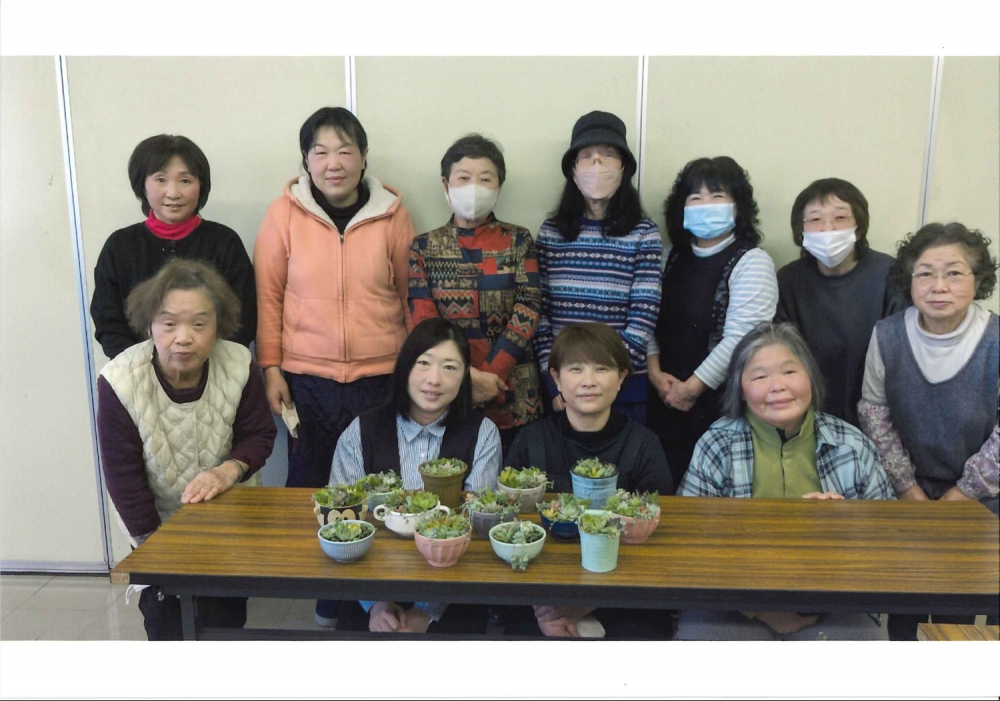 多肉植物の寄せ植えを作りませんか
【岡山東エリア片上コープ委員会】