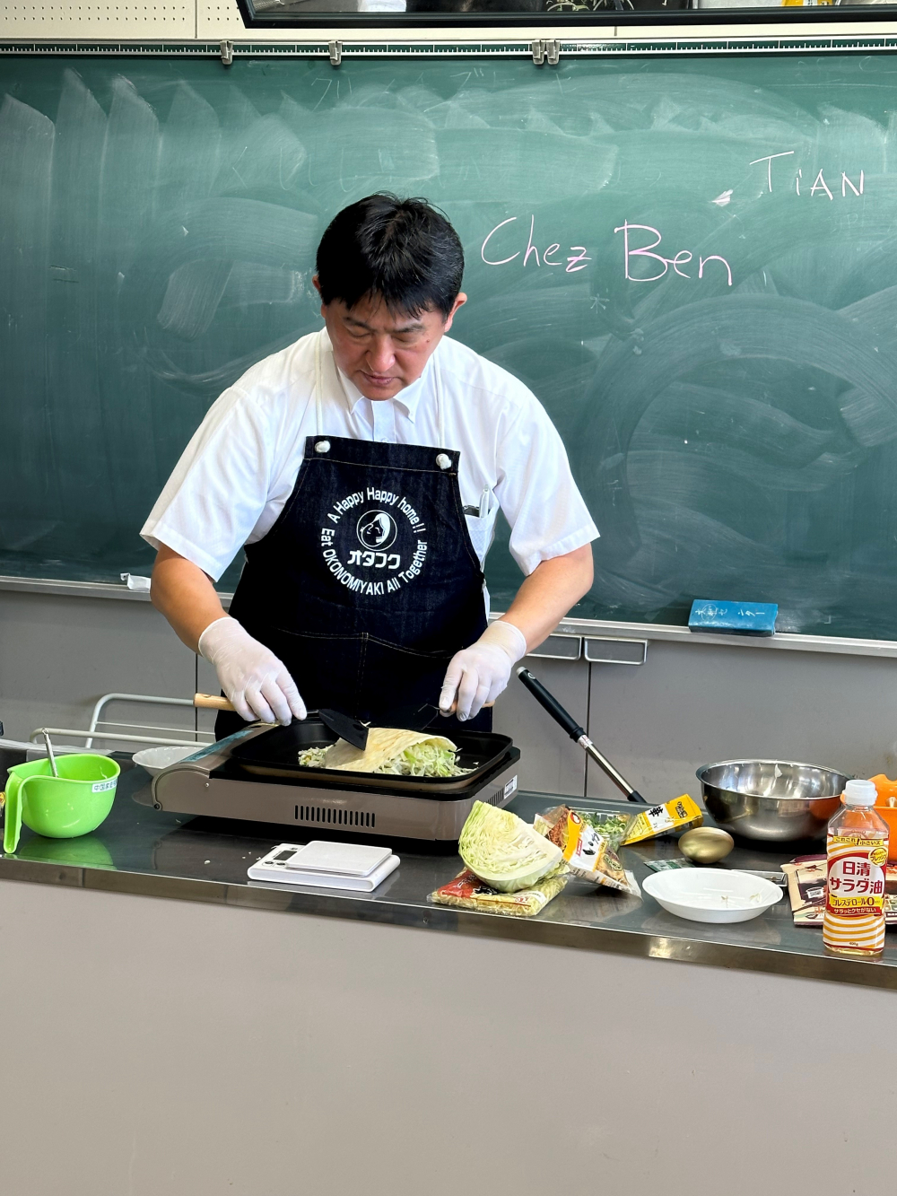 オタフクソース株式会社　商品セミナー　お好み焼
【美作エリア奈義コープ委員会】
