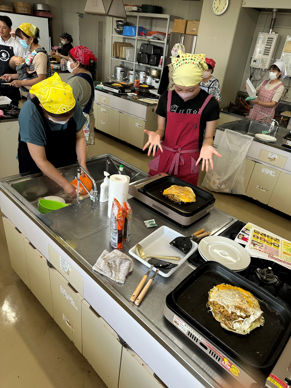 オタフクソース株式会社　商品セミナー　お好み焼
【美作エリア奈義コープ委員会】