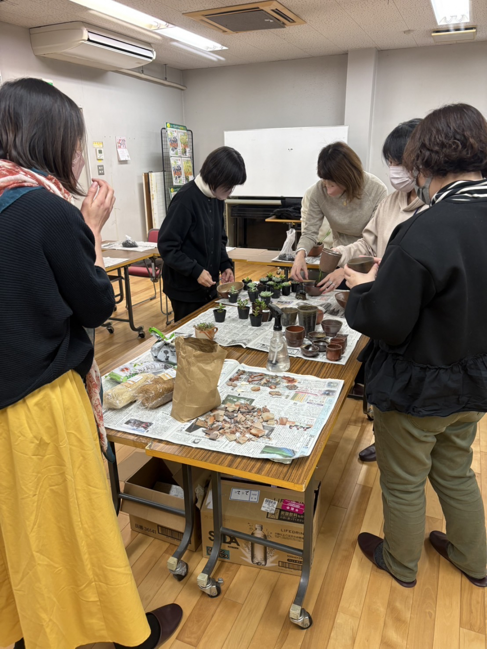 備前焼のうつわを使って多肉植物の寄せ植えをしよう
【岡山東エリア三勲北コープ委員会】