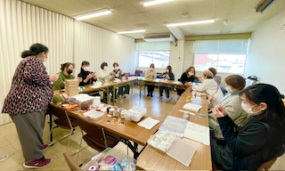 かぎ針でリースを作ろう‼ 百間川南ブロック交流会
【岡山東エリア百間川南ブロック委員会】