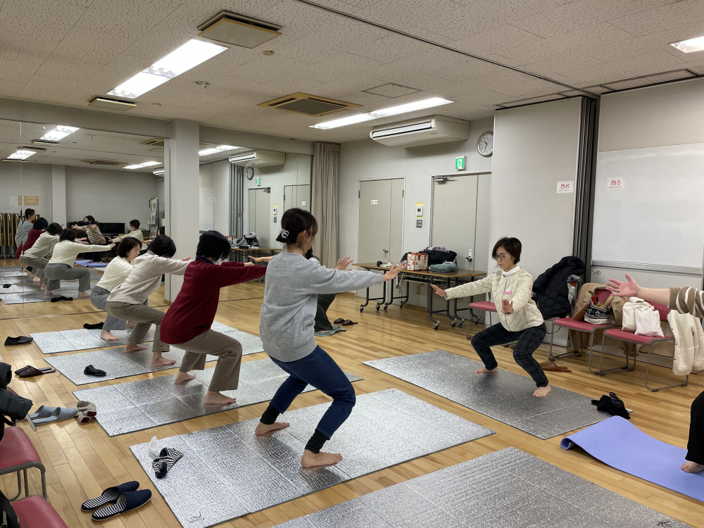 東川原ブロック交流会　「血流をよくする体操と座学」
【岡山東エリア東川原ブロック委員会】