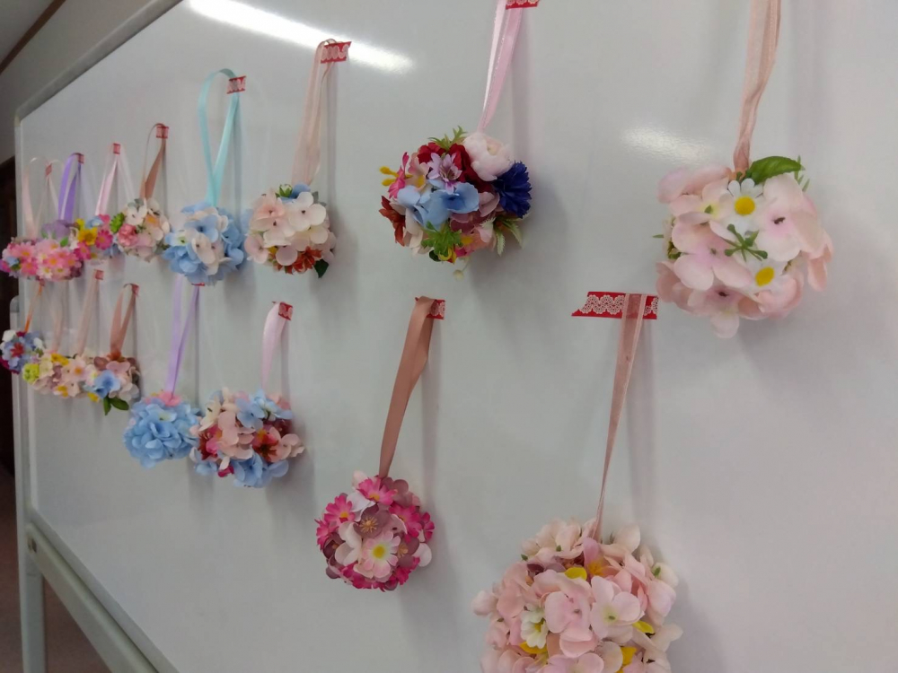 春を感じるフラワーボール
【備北エリアいき★いきPJ】