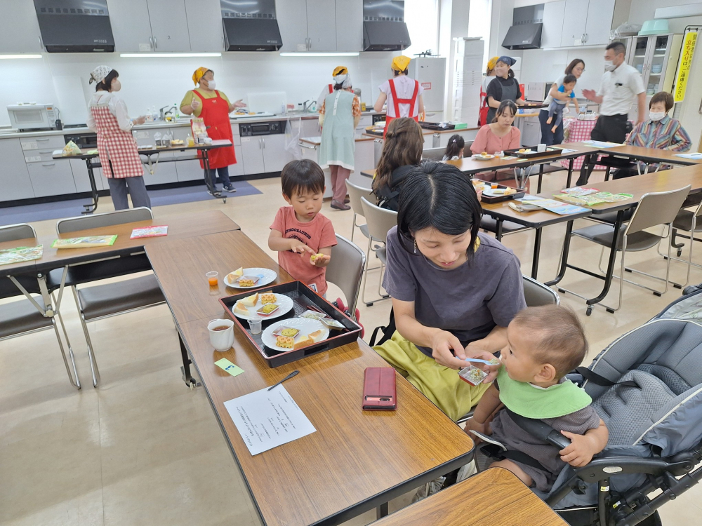 みんなで食べよう　きらきらステップ&キッズ試食会
【美作エリアたべるたいせつと商品PJ】