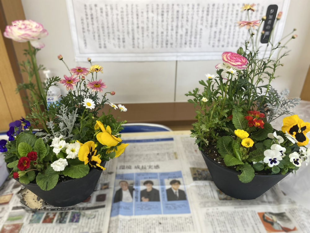 春の寄せ植えをしよう
【岡山西エリア足守北コープ委員会】