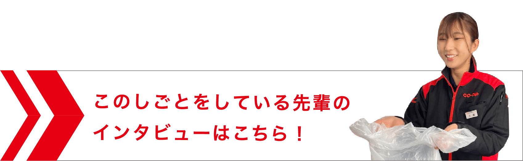 先輩のインタビューはこちら！