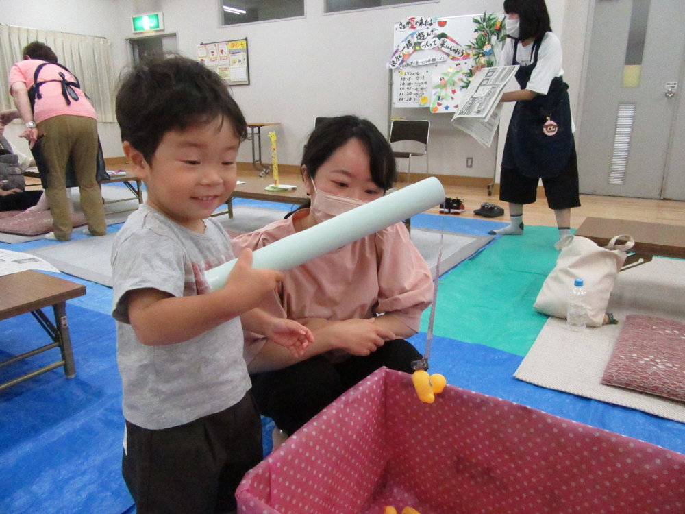 親子企画　さあ‼夏が来たよ～☆親子で一緒に遊んでつくって楽しんじゃおう♡
【倉敷エリア子育て応援PJ】